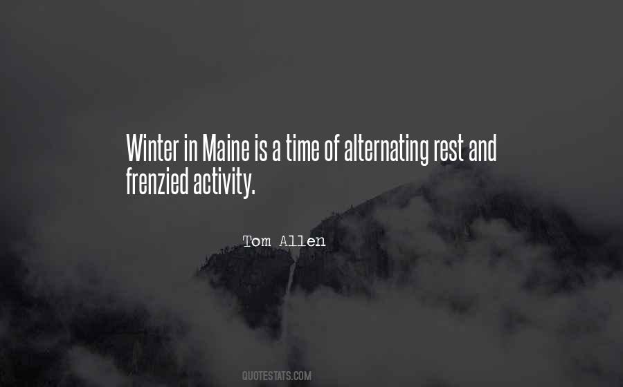 Quotes About Maine Winter #1577407