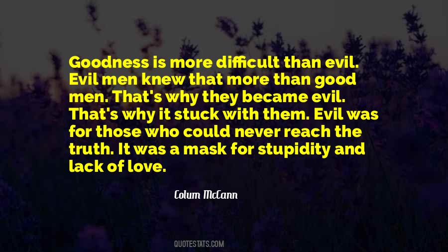 Quotes About Evil Love #39787