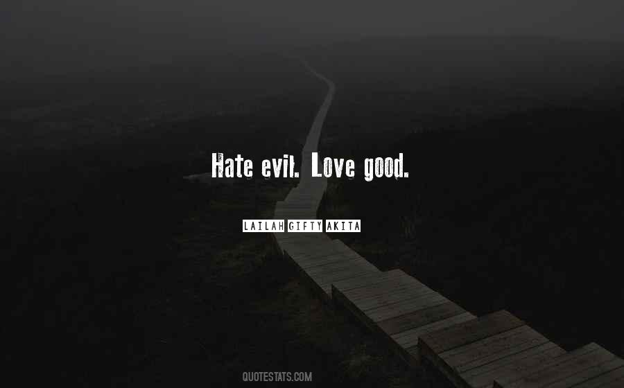 Quotes About Evil Love #951114