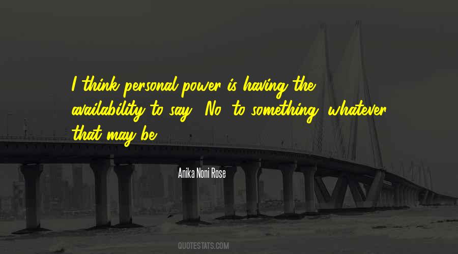 Quotes About Personal Power #1202316