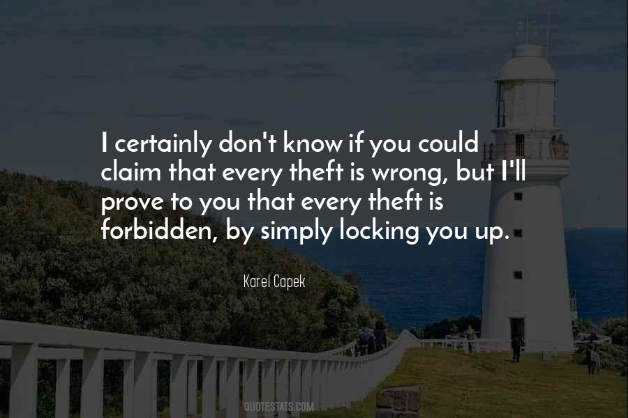 Quotes About Theft #1339711