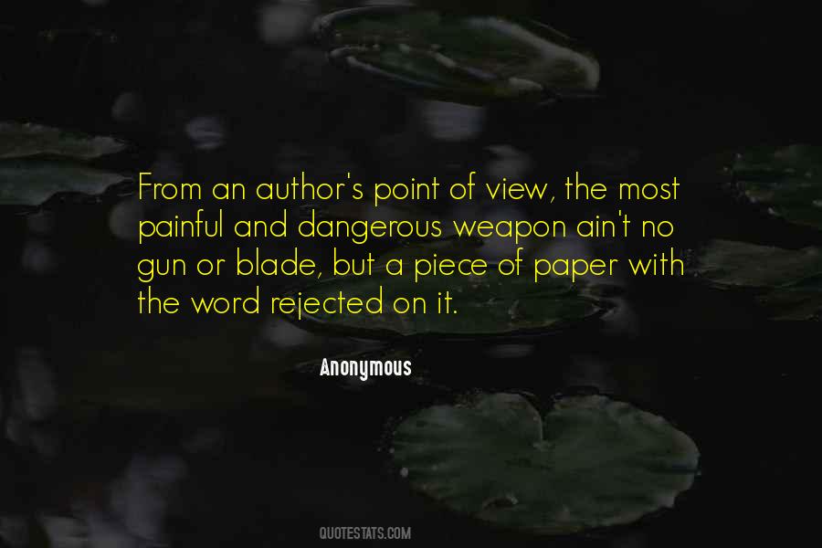 Quotes About No Weapon #475357
