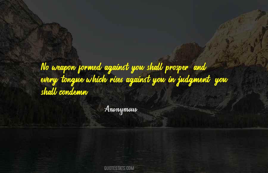 Quotes About No Weapon #746295