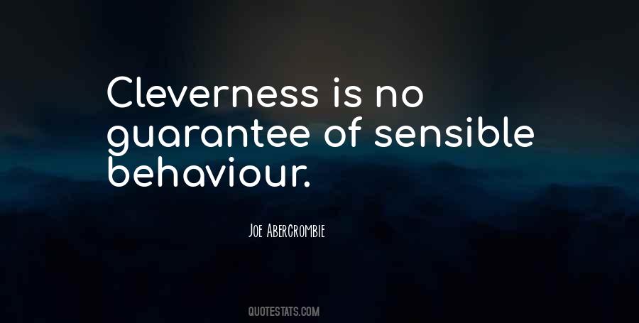Quotes About Cleverness #1297355