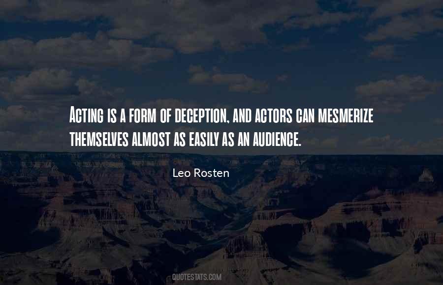 Quotes About Actors And Audience #55408