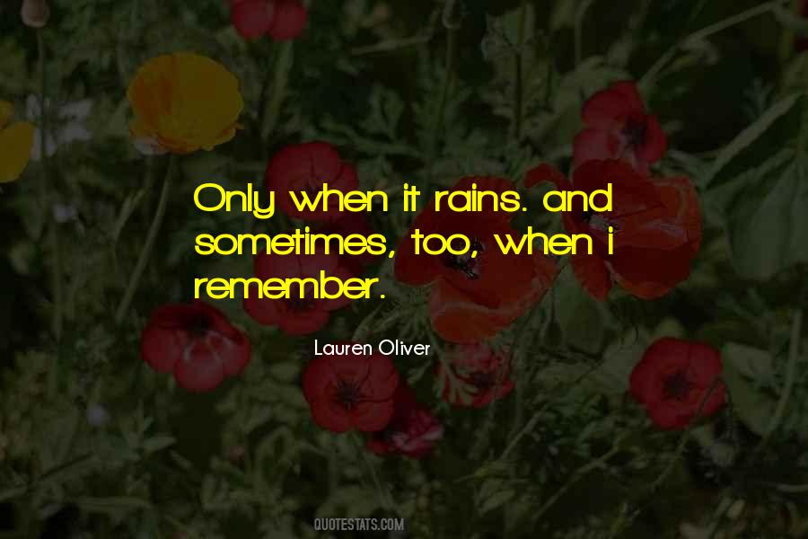 When It Rains Quotes #609180