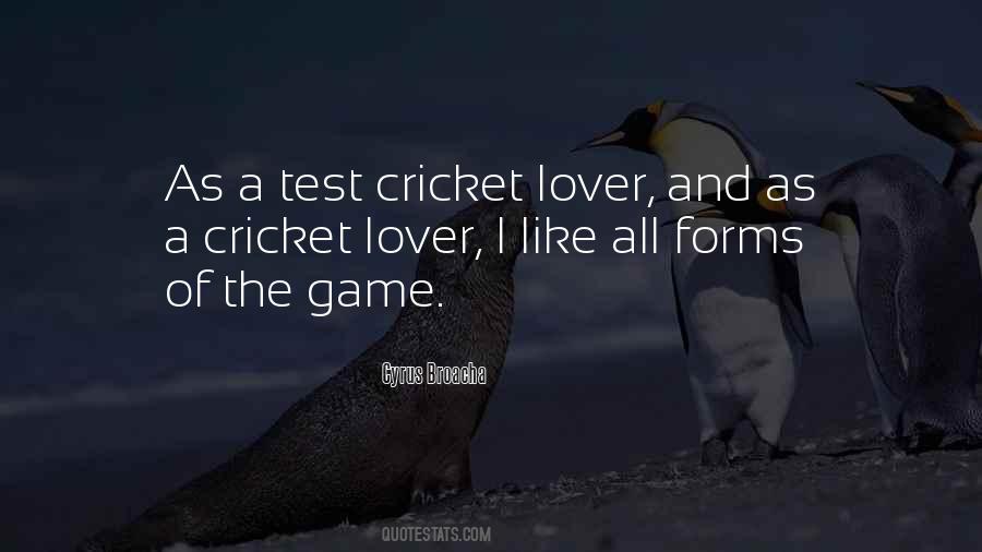 Test Cricket Quotes #47673