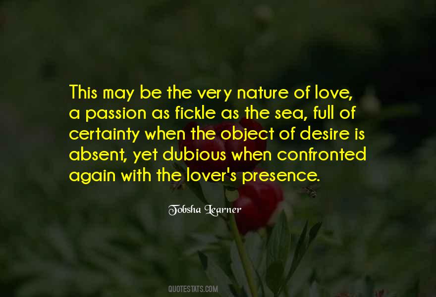 The Nature Of Love Quotes #195433