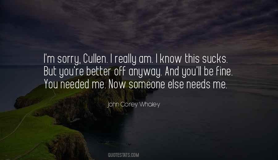 Quotes About I M Sorry #1191150