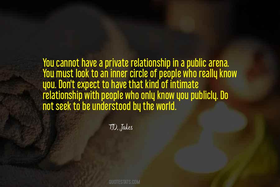 Private Relationship Quotes #330437