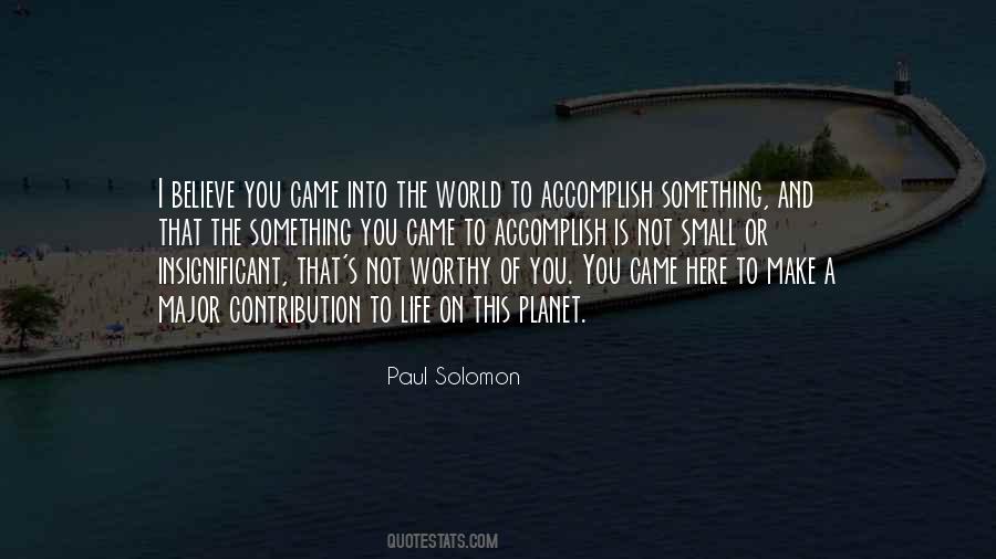 Contribution To The World Quotes #1444119
