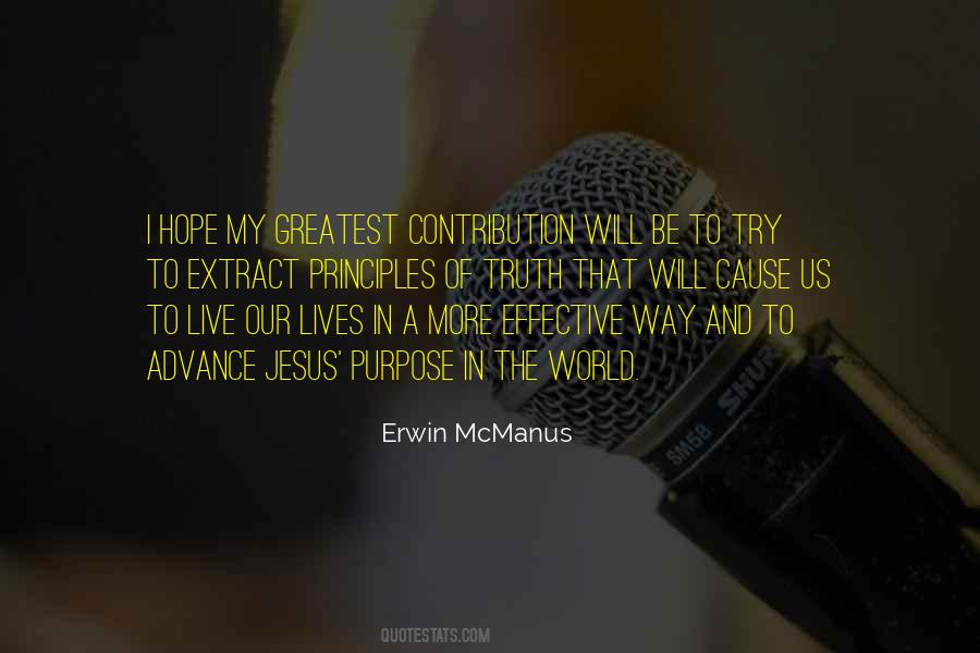 Contribution To The World Quotes #534030