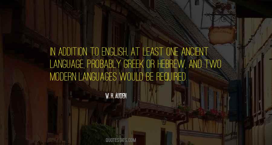 Modern Languages Quotes #1175802