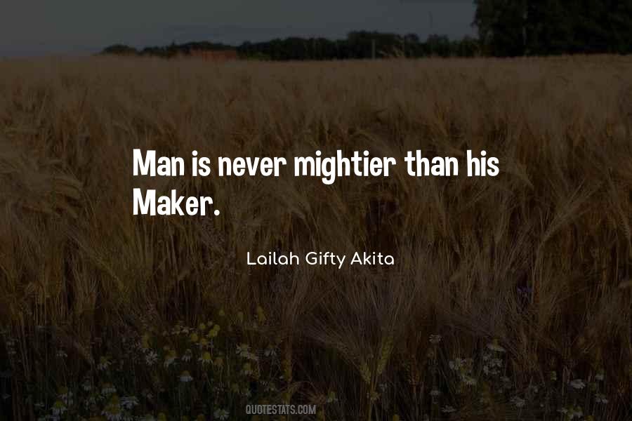 Man Maker Quotes #180860