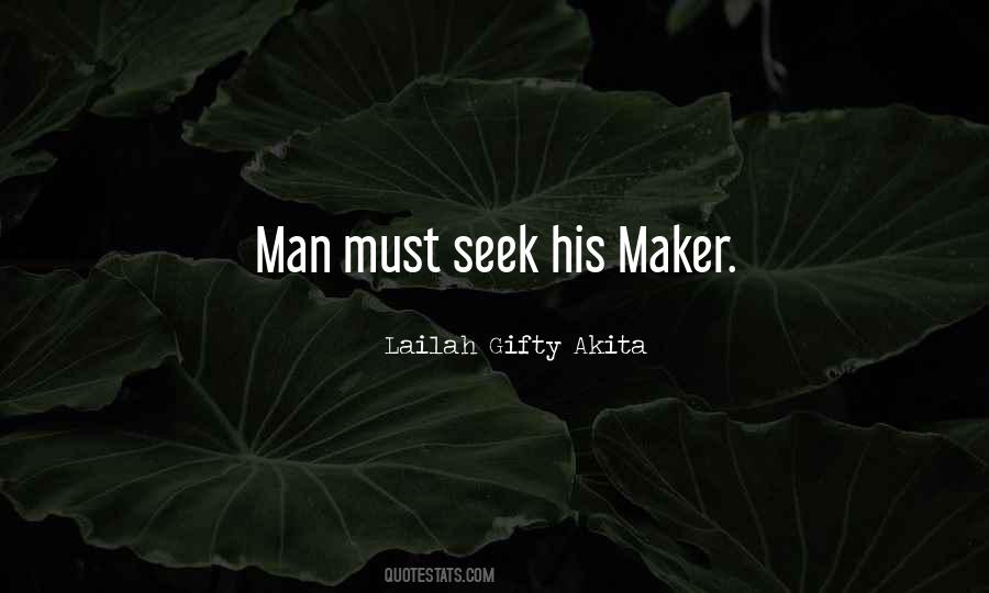 Man Maker Quotes #413732