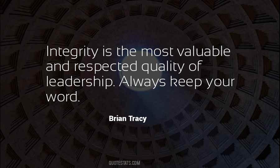 Leadership Integrity Quotes #1488116