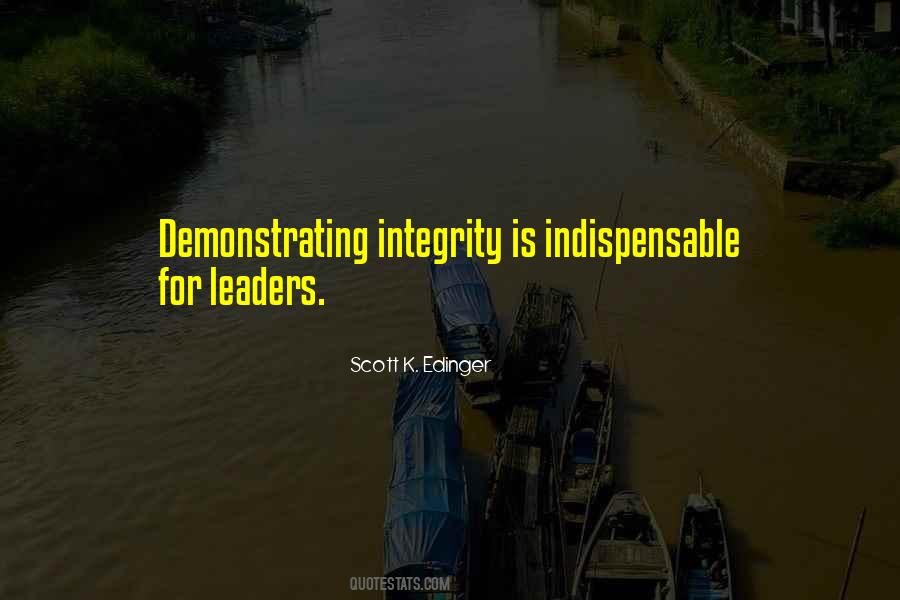 Leadership Integrity Quotes #1606531