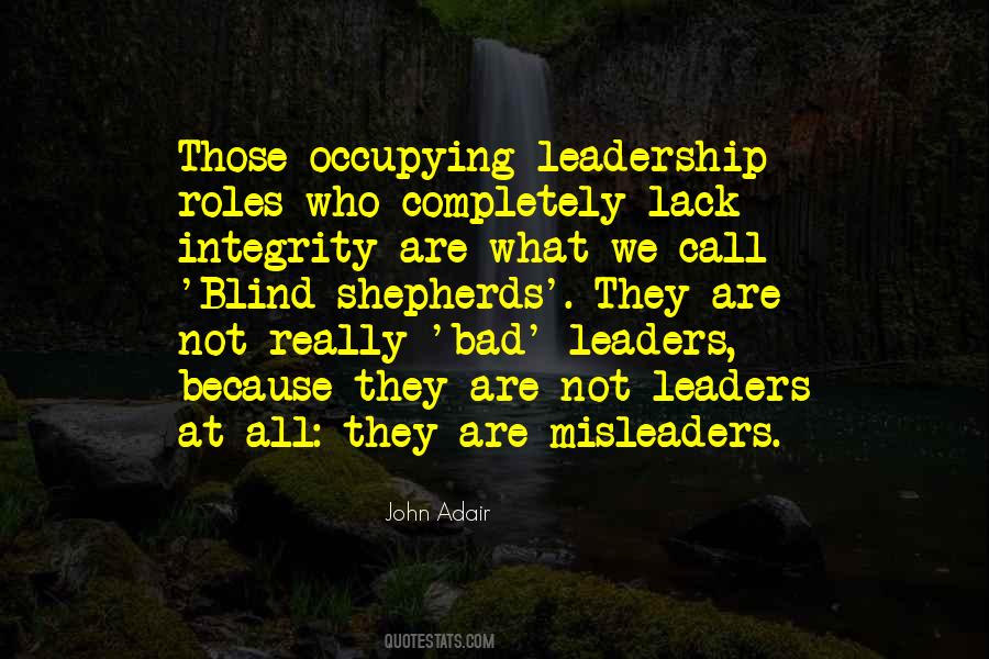Leadership Integrity Quotes #21397