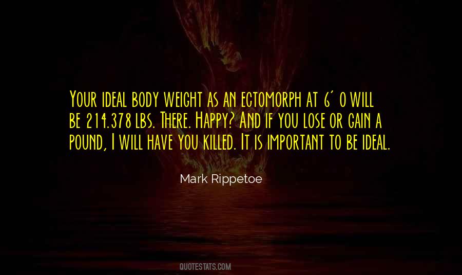Quotes About Your Body Weight #1465404