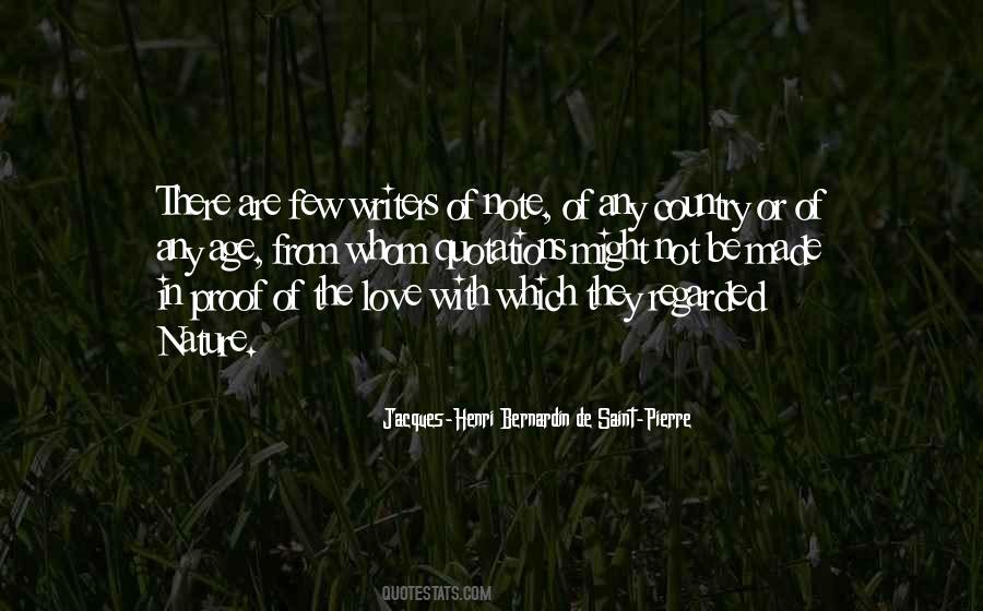 Quotes About Love Of Nature #170230