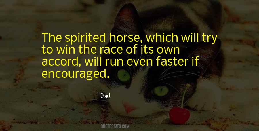 Win The Race Quotes #950480