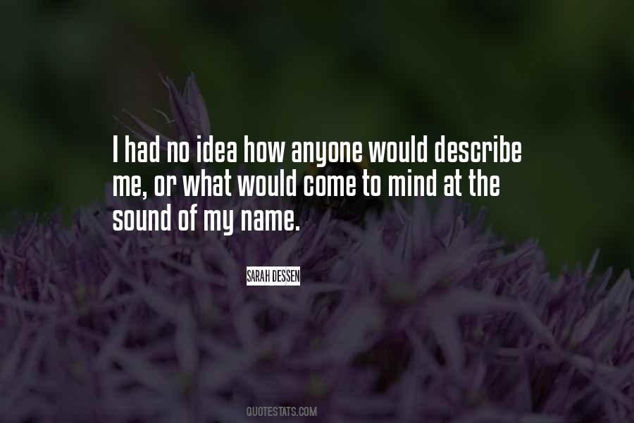 Quotes About My Name #1683597