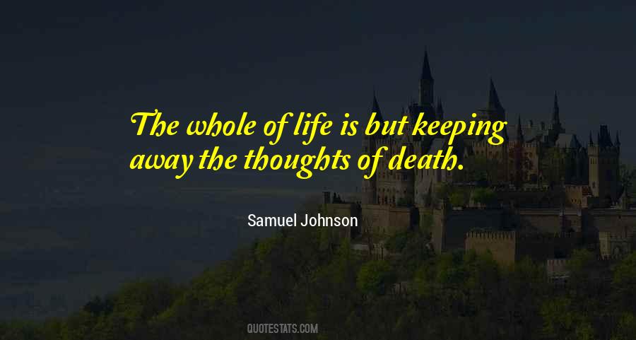 Thoughts Of Death Quotes #473237