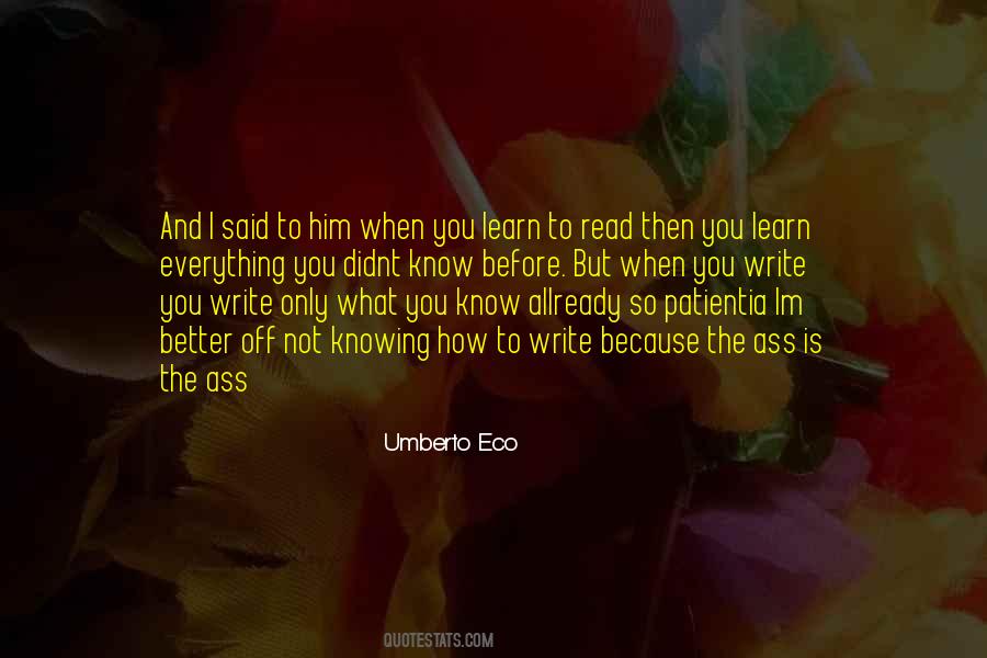 Read To Learn Quotes #126968