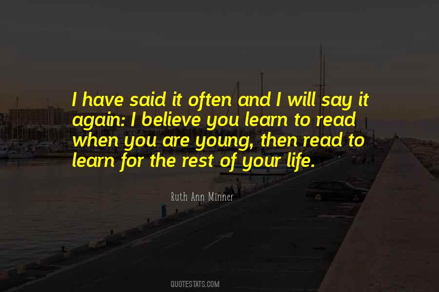 Read To Learn Quotes #235934