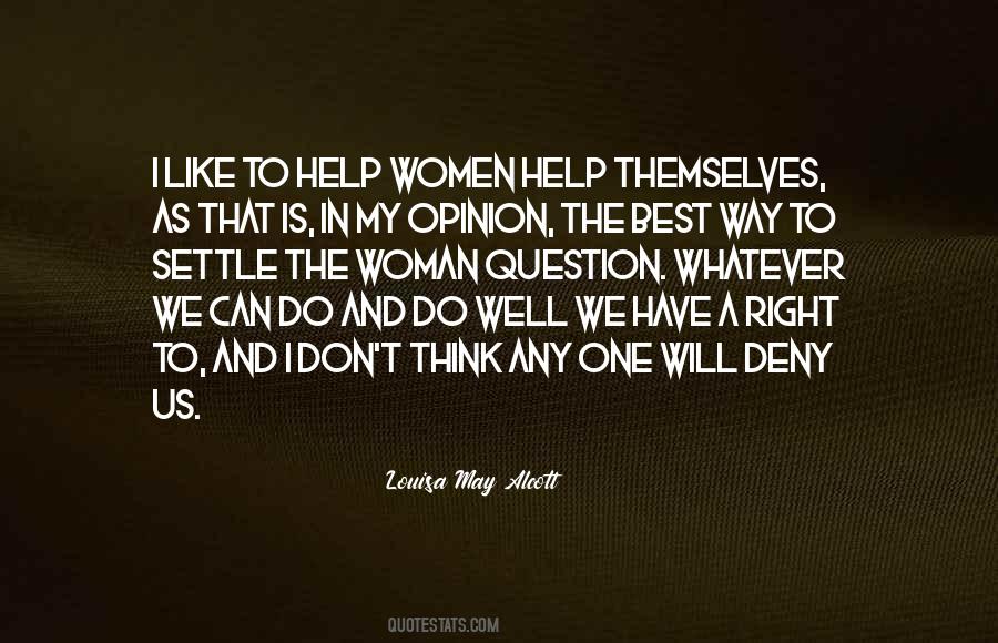 Women Right Quotes #247872