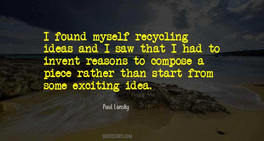 Quotes About Recycling #308168