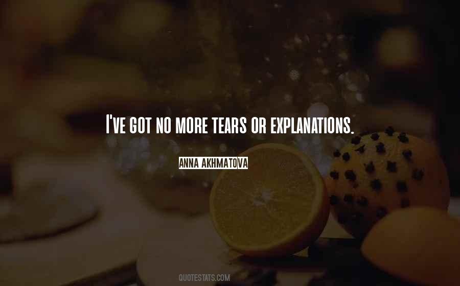 Quotes About No More Tears #1621041