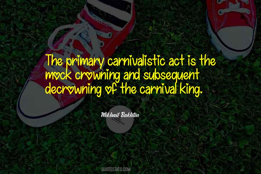 Bakhtin Carnival Quotes #316867