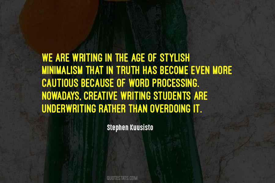 Quotes About Creative Writing #704926