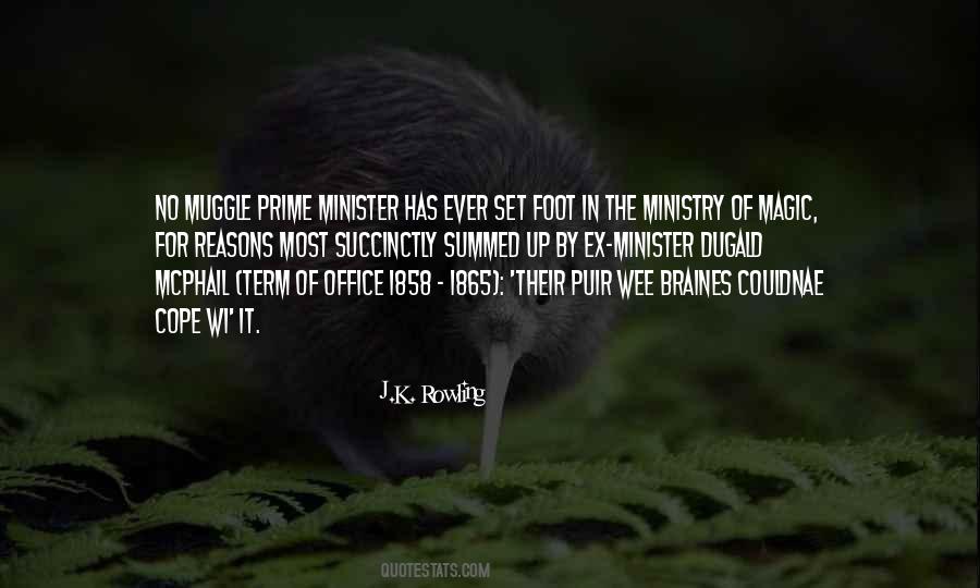 Quotes About Ministry Of Magic #1705508