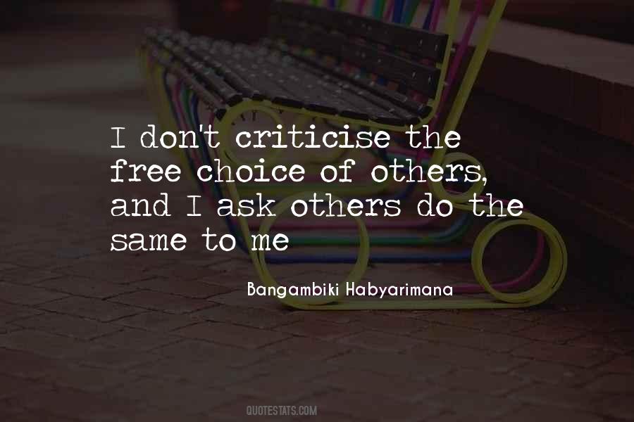 Quotes About Criticism Of Others #1030801