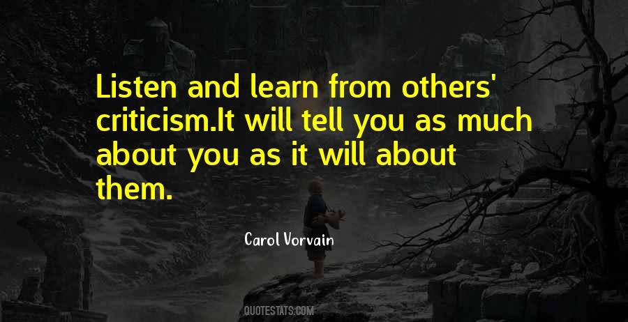 Quotes About Criticism Of Others #1256310