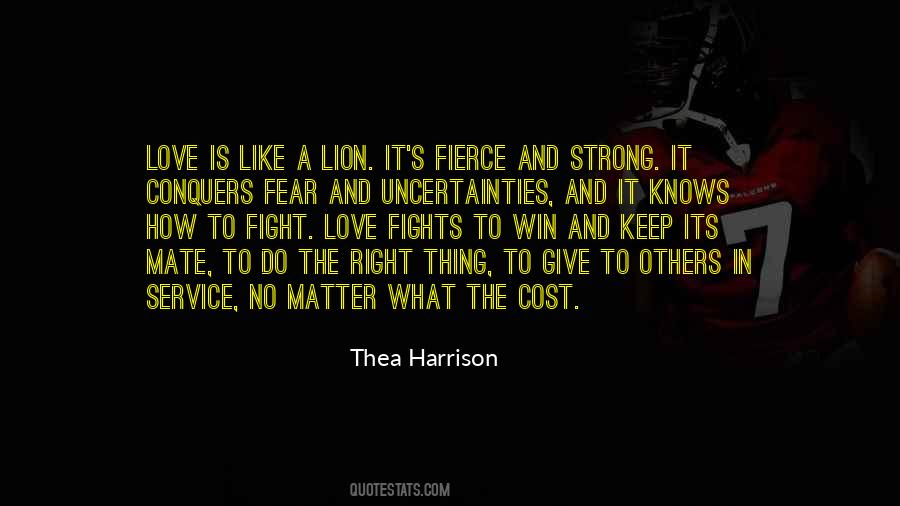 Quotes About Fierce Lion #1809509