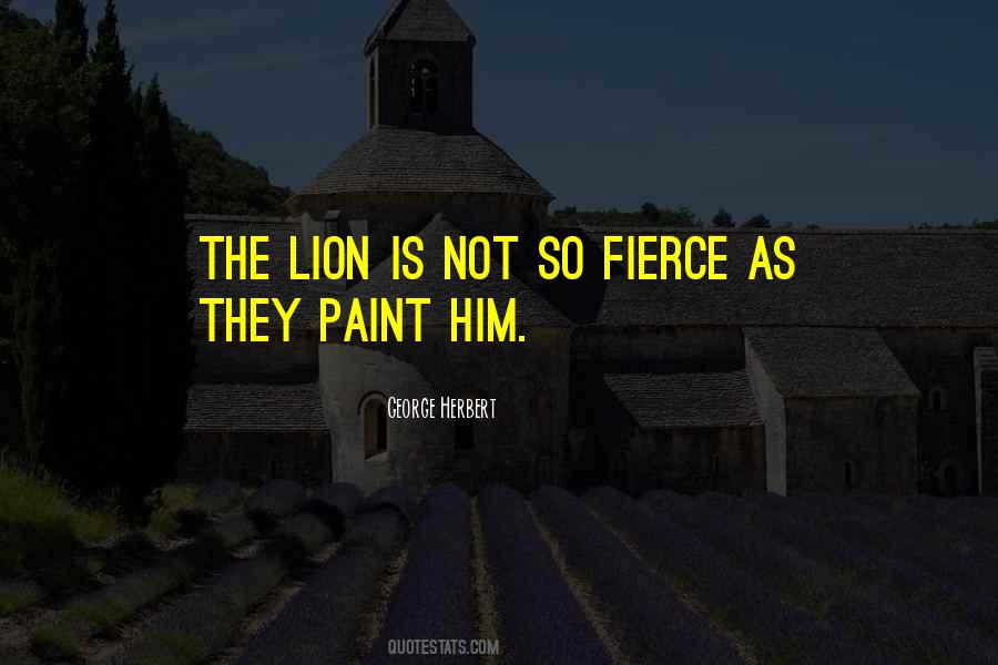 Quotes About Fierce Lion #425833