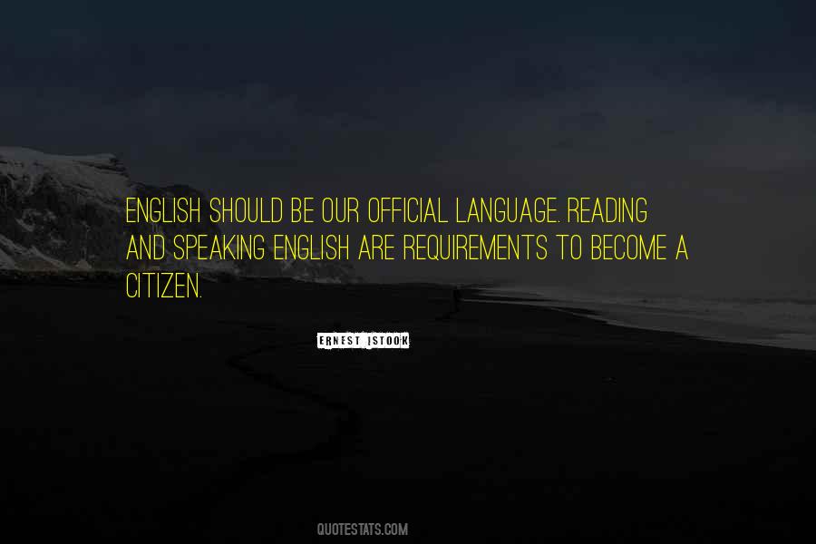 Quotes About Official Language #1631479