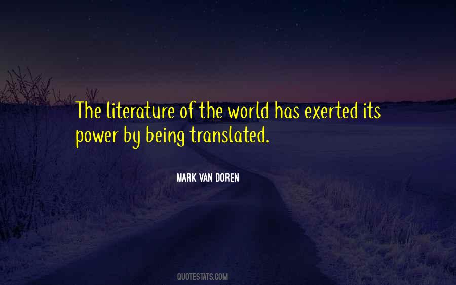 Quotes About The Power Of Literature #44820