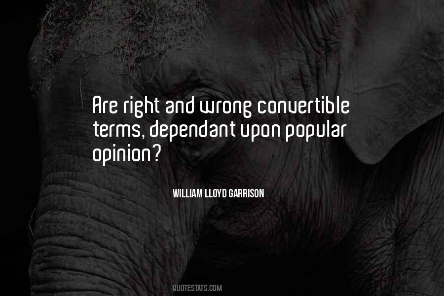 Quotes About Popular Opinion #975324