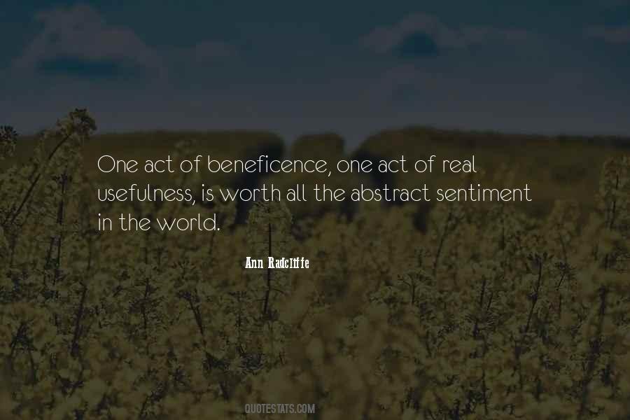 Quotes About Beneficence #1124671