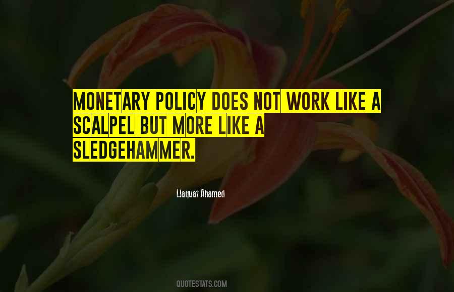 Quotes About Monetary Policy #1159338