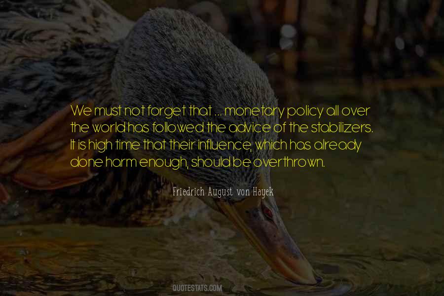 Quotes About Monetary Policy #242580