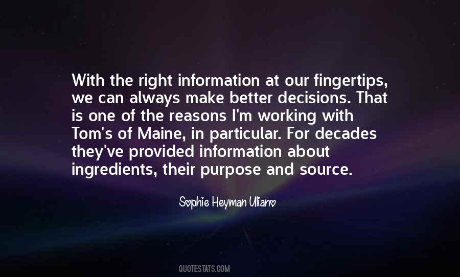Quotes About Make The Right Decisions #1297445