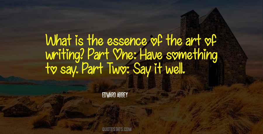 Part One Quotes #531664