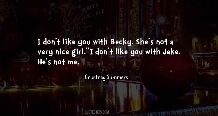 Quotes About Becky #1524191