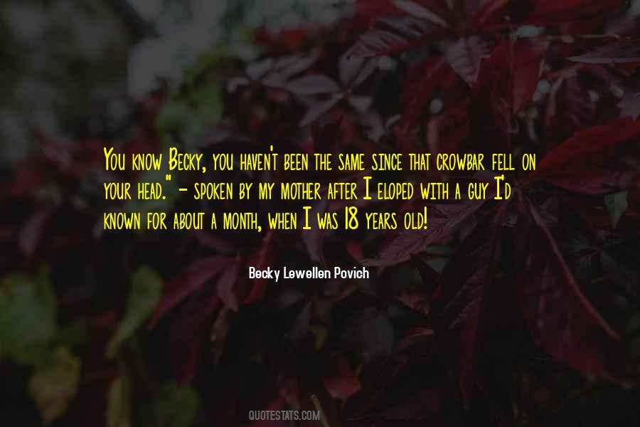 Quotes About Becky #196824