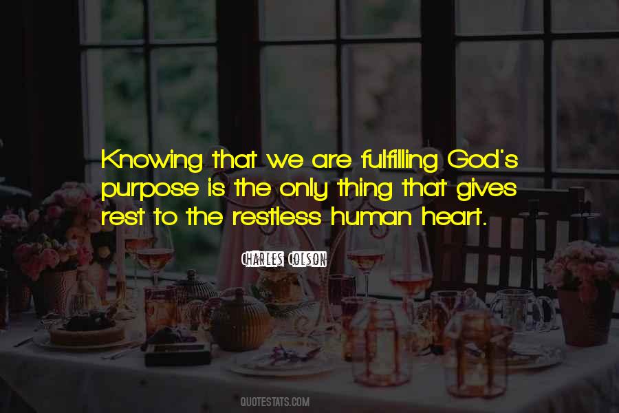 Fulfilling God S Purpose Quotes #50722